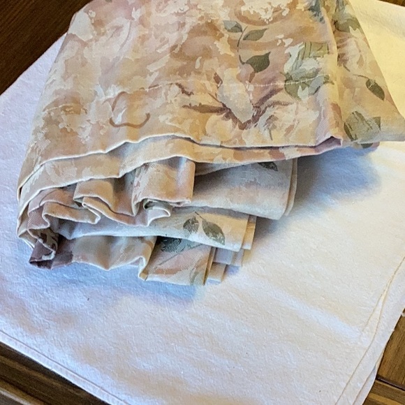 FINAL SALE PRICE 2 Pc Rod Pocket Drapery Panels + Tie Backs - Picture 3 of 5